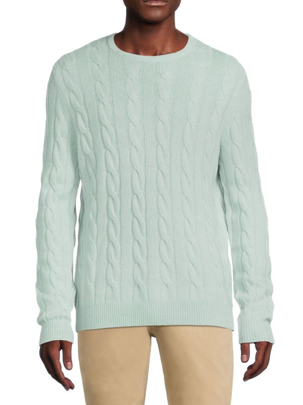 Malo Wool & Cashmere Cable Knit Sweater